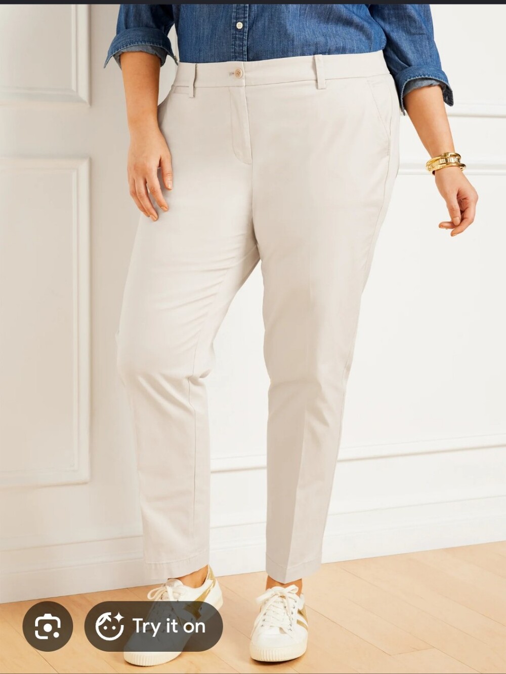 TALBOTS The Perfect Chino - Straight Leg Size 14